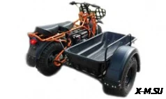 Прицеп боковой для мотоциклов СКАУТ-3 (с корытом) С ПОДВЕСКОЙ