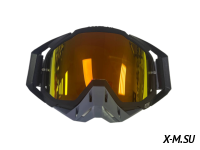 Очки мотокросс 100% XD3-26 коробка цв. оправы Черный цв. стекла Оранжевый