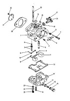 Карбюратор 2-Х ТАКТНОГО ПЛМ MERCURY 60 Серийный номер от 0B122930 до 0D000749